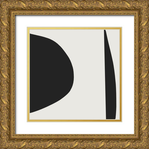 Minimal Gold Ornate Wood Framed Art Print with Double Matting by Hobday, Dan