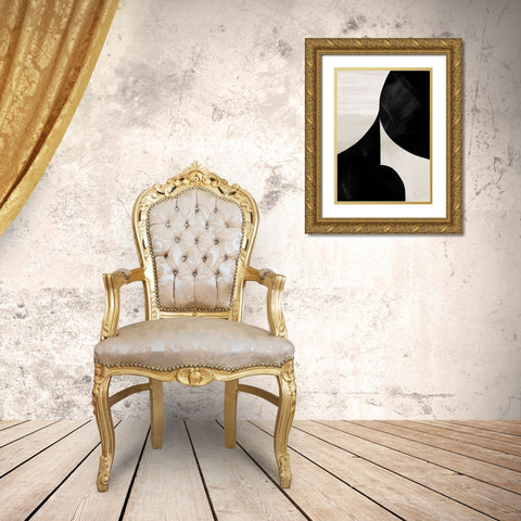 Night Gold Ornate Wood Framed Art Print with Double Matting by Hobday, Dan