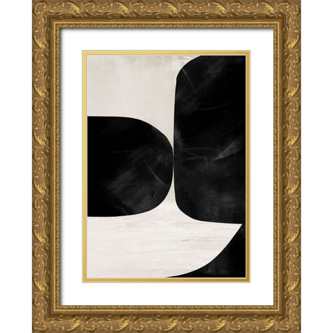 Night No2 Gold Ornate Wood Framed Art Print with Double Matting by Hobday, Dan