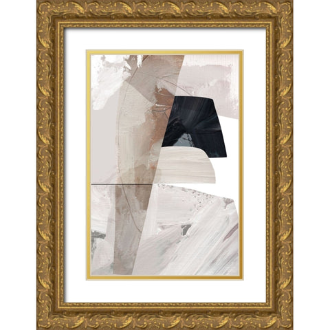Caves Gold Ornate Wood Framed Art Print with Double Matting by Hobday, Dan