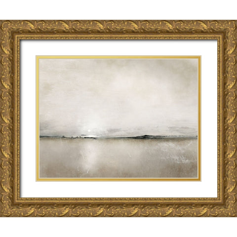 Sunlight Bay Gold Ornate Wood Framed Art Print with Double Matting by Hobday, Dan