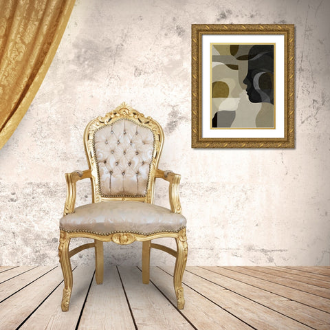 Emerging Gold Ornate Wood Framed Art Print with Double Matting by Hobday, Dan