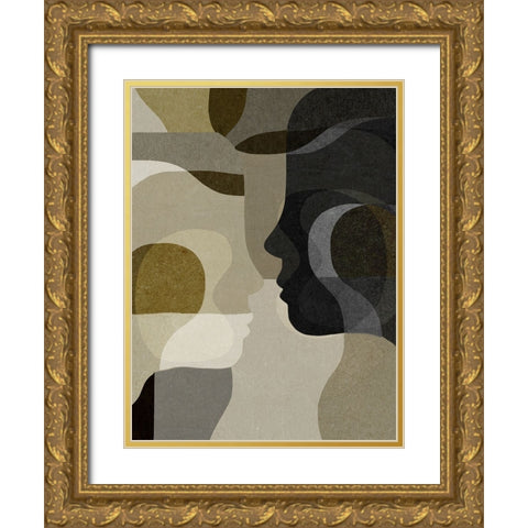 Emerging Gold Ornate Wood Framed Art Print with Double Matting by Hobday, Dan