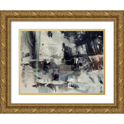 Crowded Gold Ornate Wood Framed Art Print with Double Matting by Hobday, Dan