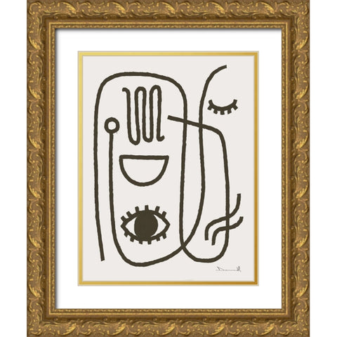 Get Going Gold Ornate Wood Framed Art Print with Double Matting by Hobday, Dan