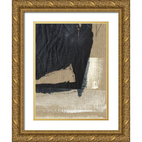 Texture Gold Ornate Wood Framed Art Print with Double Matting by Hobday, Dan