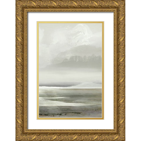 Lakes No2 Gold Ornate Wood Framed Art Print with Double Matting by Hobday, Dan