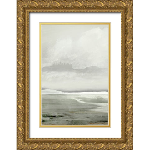 Lakes Gold Ornate Wood Framed Art Print with Double Matting by Hobday, Dan
