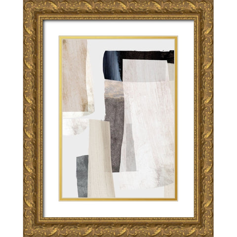 Clay No2 Gold Ornate Wood Framed Art Print with Double Matting by Hobday, Dan