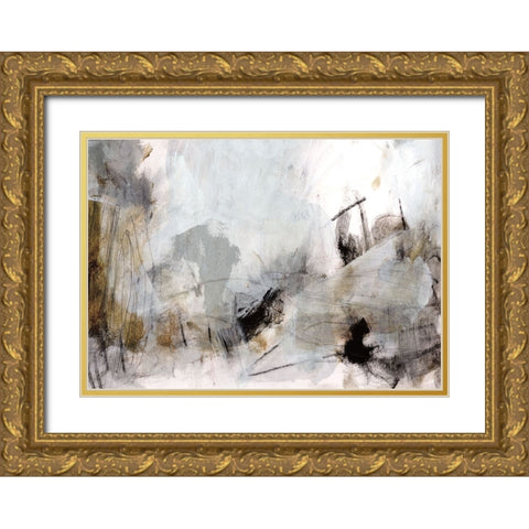 The Past Gold Ornate Wood Framed Art Print with Double Matting by Hobday, Dan