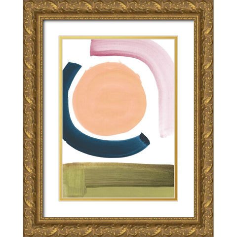 Gravity Gold Ornate Wood Framed Art Print with Double Matting by Hobday, Dan