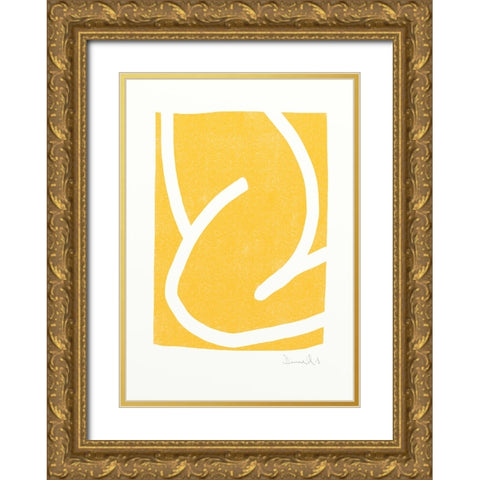 Mellow Gold Ornate Wood Framed Art Print with Double Matting by Hobday, Dan