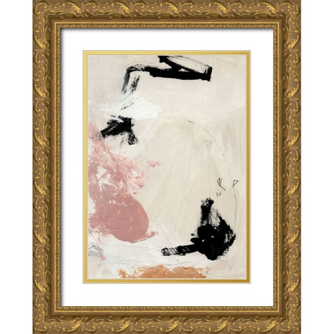Ballet Gold Ornate Wood Framed Art Print with Double Matting by Hobday, Dan
