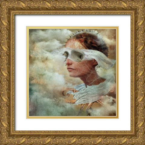 Wyrocznia Gold Ornate Wood Framed Art Print with Double Matting by Calkosinska-Kajzer, Ewa