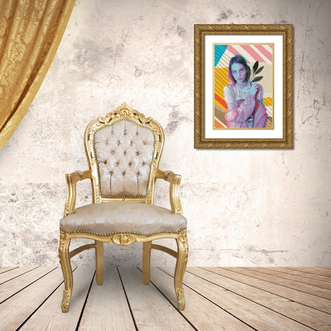 The Illusionist Gold Ornate Wood Framed Art Print with Double Matting by Demir, Aylin