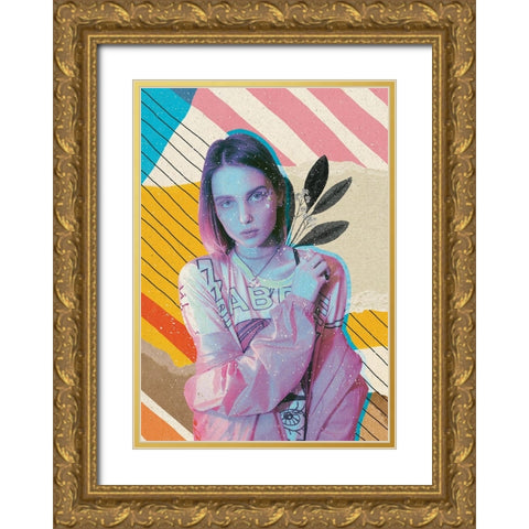 The Illusionist Gold Ornate Wood Framed Art Print with Double Matting by Demir, Aylin