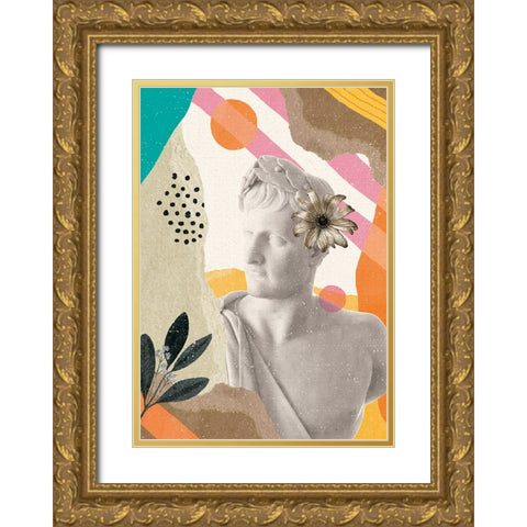 Ode to History Gold Ornate Wood Framed Art Print with Double Matting by Demir, Aylin