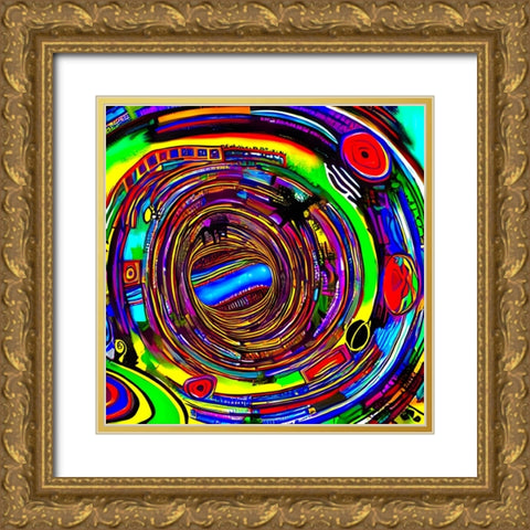 IT2 Gold Ornate Wood Framed Art Print with Double Matting by Baco, Velibor