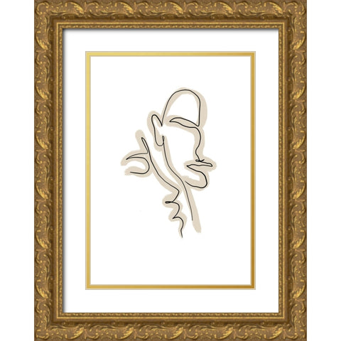 Untitled Gold Ornate Wood Framed Art Print with Double Matting by Boulova, Veronika