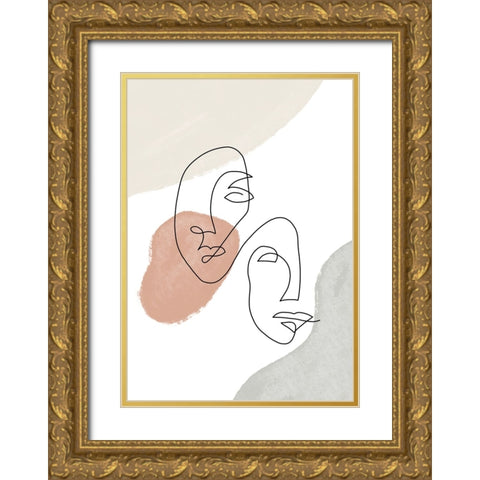 Untitled Gold Ornate Wood Framed Art Print with Double Matting by Boulova, Veronika