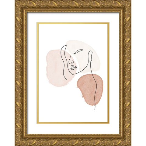 Untitled Gold Ornate Wood Framed Art Print with Double Matting by Boulova, Veronika