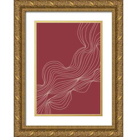 Untitled Gold Ornate Wood Framed Art Print with Double Matting by Boulova, Veronika