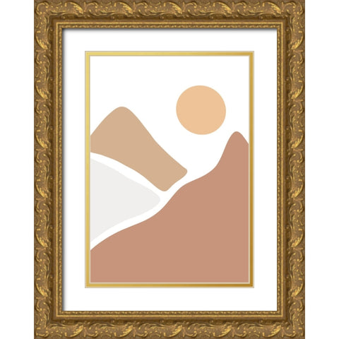 Untitled Gold Ornate Wood Framed Art Print with Double Matting by Boulova, Veronika