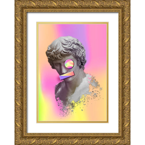 Sotiris Gold Ornate Wood Framed Art Print with Double Matting by Roze, Fadil