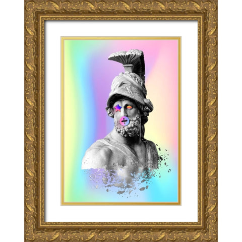 Thesus Gold Ornate Wood Framed Art Print with Double Matting by Roze, Fadil