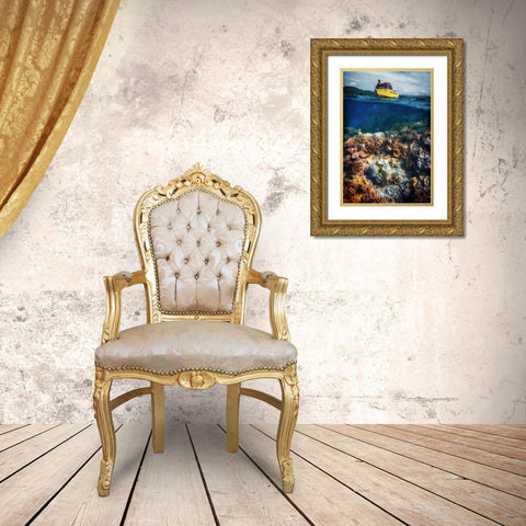 Treasure Hunters Gold Ornate Wood Framed Art Print with Double Matting by Stranak, Pavol