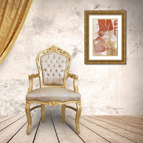 Golden globe 3 Gold Ornate Wood Framed Art Print with Double Matting by Ann Moss, Sally