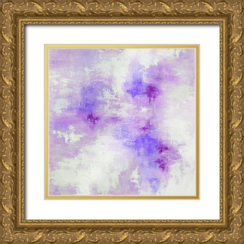 Abstract Pastels 1 Gold Ornate Wood Framed Art Print with Double Matting by Storms, Alyson