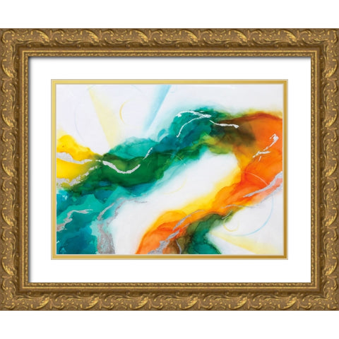 Adaptive Optics Gold Ornate Wood Framed Art Print with Double Matting by Storms, Alyson