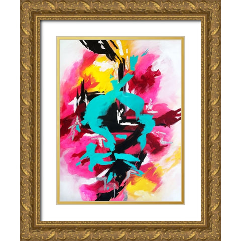 Adhara Gold Ornate Wood Framed Art Print with Double Matting by Storms, Alyson