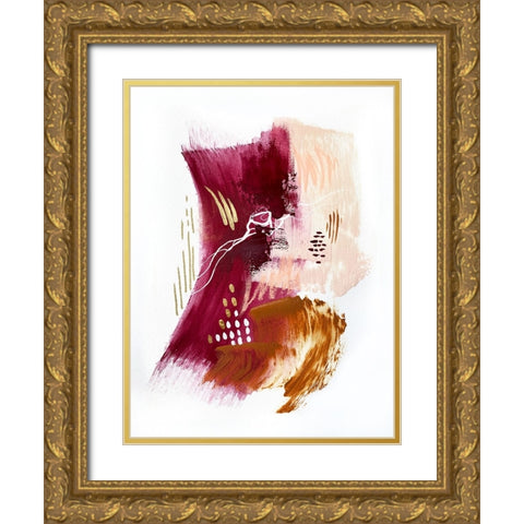 Autumnal Bliss 1 Gold Ornate Wood Framed Art Print with Double Matting by Storms, Alyson
