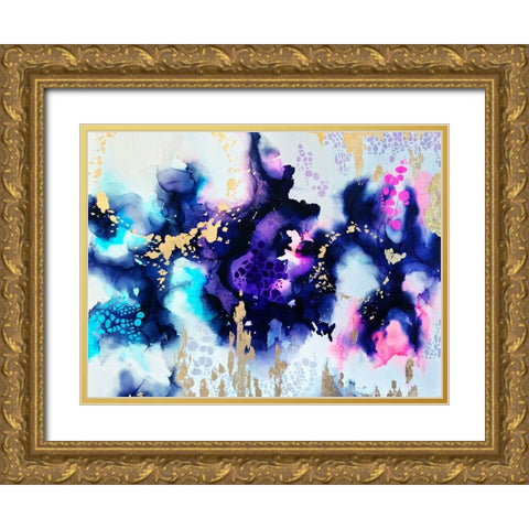 Awaken Gold Ornate Wood Framed Art Print with Double Matting by Storms, Alyson