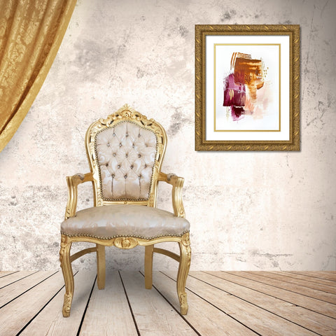 Autumnal Bliss 3 Gold Ornate Wood Framed Art Print with Double Matting by Storms, Alyson