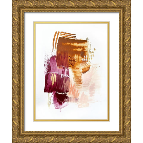 Autumnal Bliss 3 Gold Ornate Wood Framed Art Print with Double Matting by Storms, Alyson