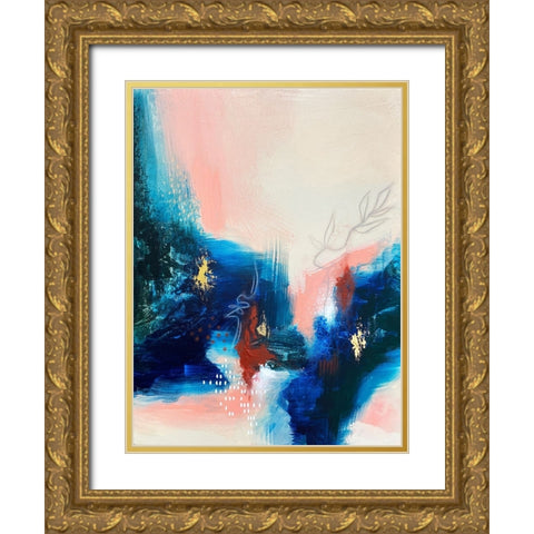 Botanical Vision Part A Gold Ornate Wood Framed Art Print with Double Matting by Storms, Alyson