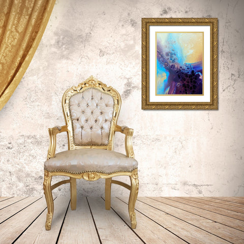 Burst of Color Gold Ornate Wood Framed Art Print with Double Matting by Storms, Alyson