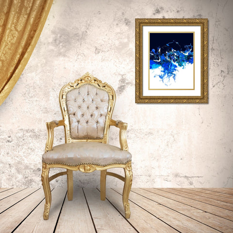 Colorful Wave 2 Gold Ornate Wood Framed Art Print with Double Matting by Storms, Alyson