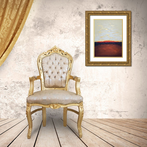 Deep Emergence Gold Ornate Wood Framed Art Print with Double Matting by Storms, Alyson