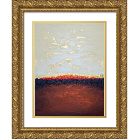 Deep Emergence Gold Ornate Wood Framed Art Print with Double Matting by Storms, Alyson