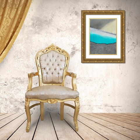 Desert Oasis 2 Gold Ornate Wood Framed Art Print with Double Matting by Storms, Alyson