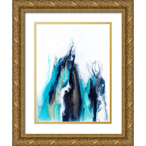 Halophila Gold Ornate Wood Framed Art Print with Double Matting by Storms, Alyson