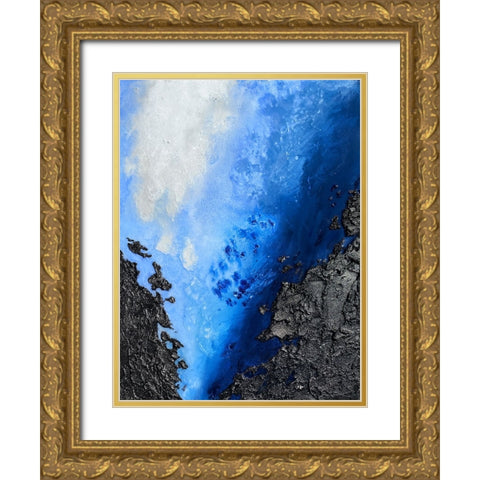 Hawaiian Island Gold Ornate Wood Framed Art Print with Double Matting by Storms, Alyson