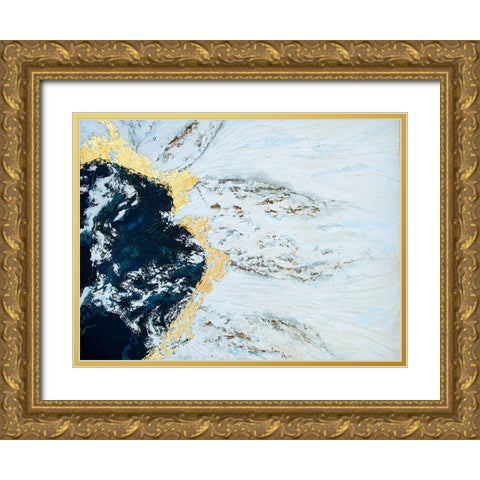 Iceland Gold Ornate Wood Framed Art Print with Double Matting by Storms, Alyson