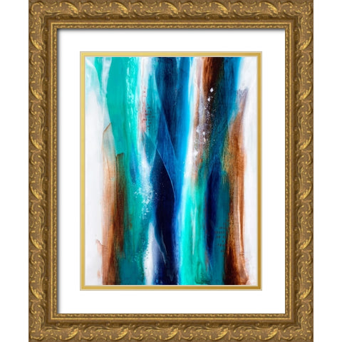 Into the Forest Gold Ornate Wood Framed Art Print with Double Matting by Storms, Alyson