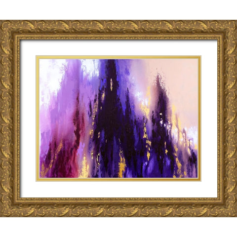 Iridescent Light Gold Ornate Wood Framed Art Print with Double Matting by Storms, Alyson