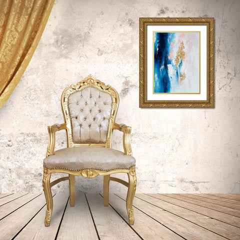 Moonstone Gold Ornate Wood Framed Art Print with Double Matting by Storms, Alyson